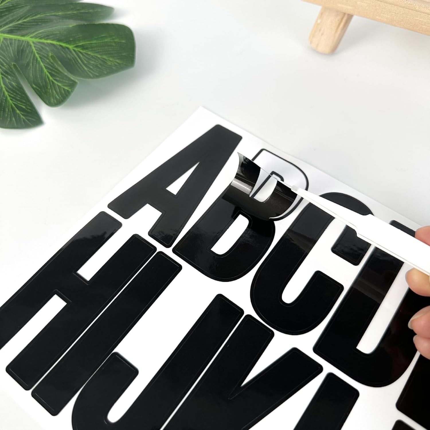 Kit de letras de vinilo autoadhesivas de 9 hojas, números de buzón para buzón, letreros, ventanas, puertas, automóviles, camiones, hogar, negocios,