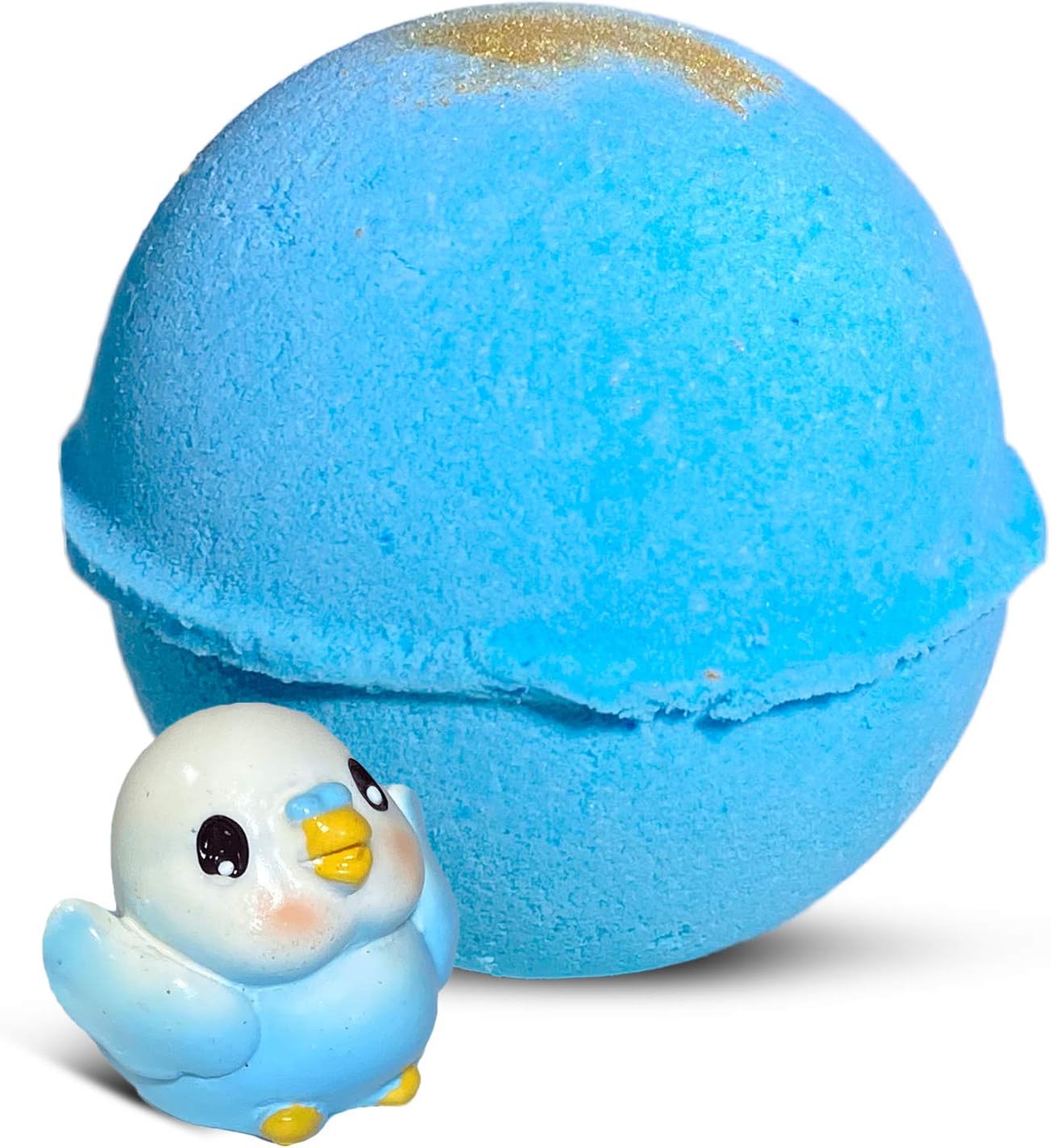Lindo juguete de pájaros pequeños en bomba de baño de burbujas para niños con sorpresa en el interior, ingredientes naturales seguros para pieles