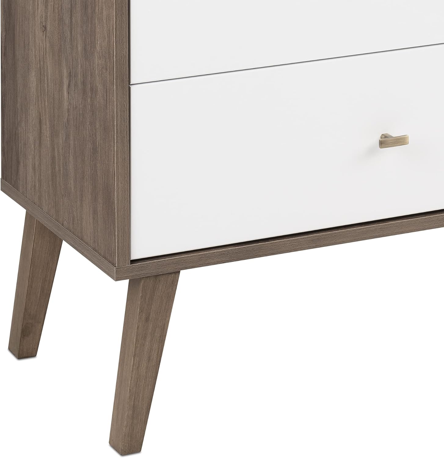 Prepac – Cómoda Milo Mid Century Modern, 6 cajones, multicolor