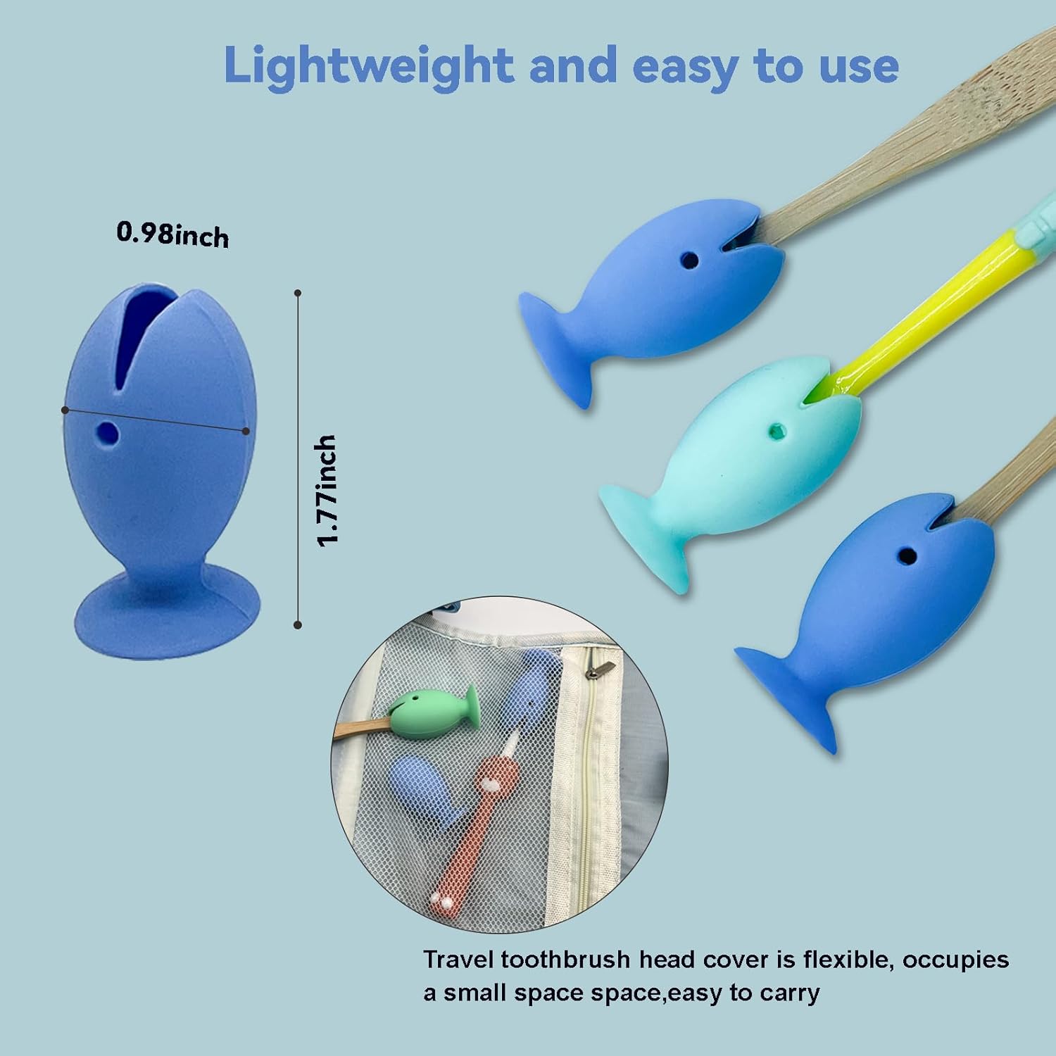 Cubierta de cabeza de cepillo de dientes de pie, Tapa protectora de silicona para niños,Soporte de ventosa de cepillo de dientes de viaje,Funda