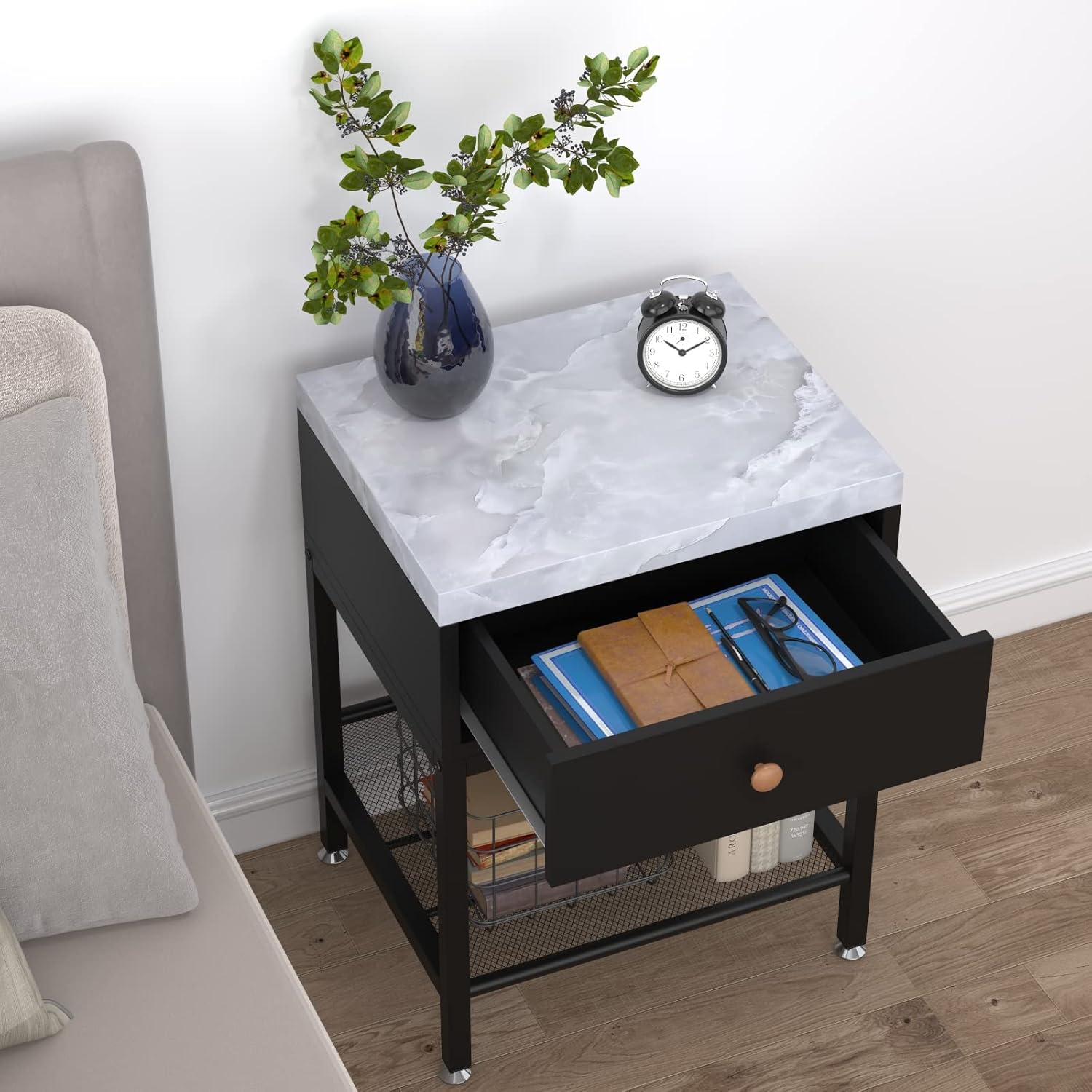 Papel de contacto de mármol gris de 35 x 196 pulgadas, papel tapiz de mármol, papel tapiz autoadhesivo para paredes de cocina, impermeable, fácil de