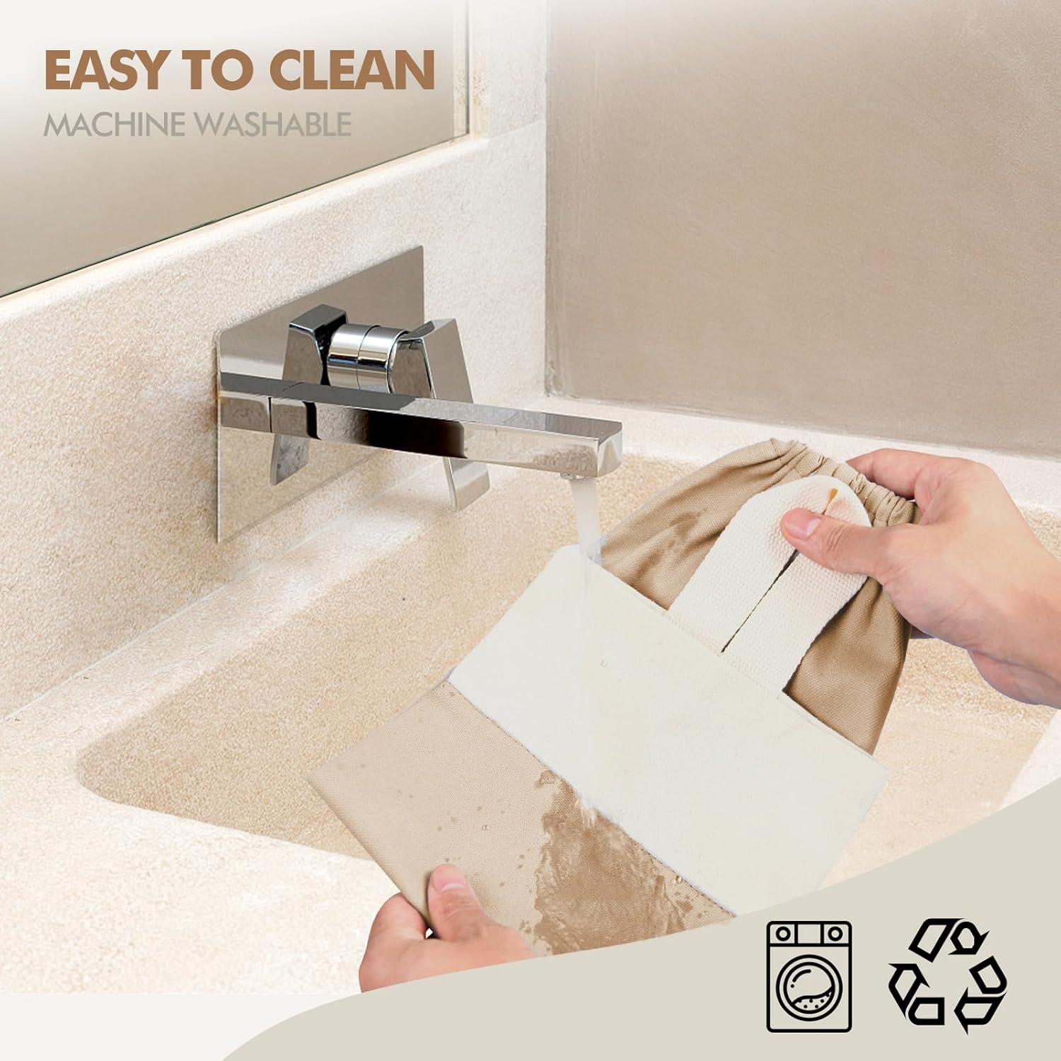 Soporte para bolsas de plástico, soporte de pared para almacenamiento de bolsas de plástico, organizador de bolsas de basura de algodón, dispensador