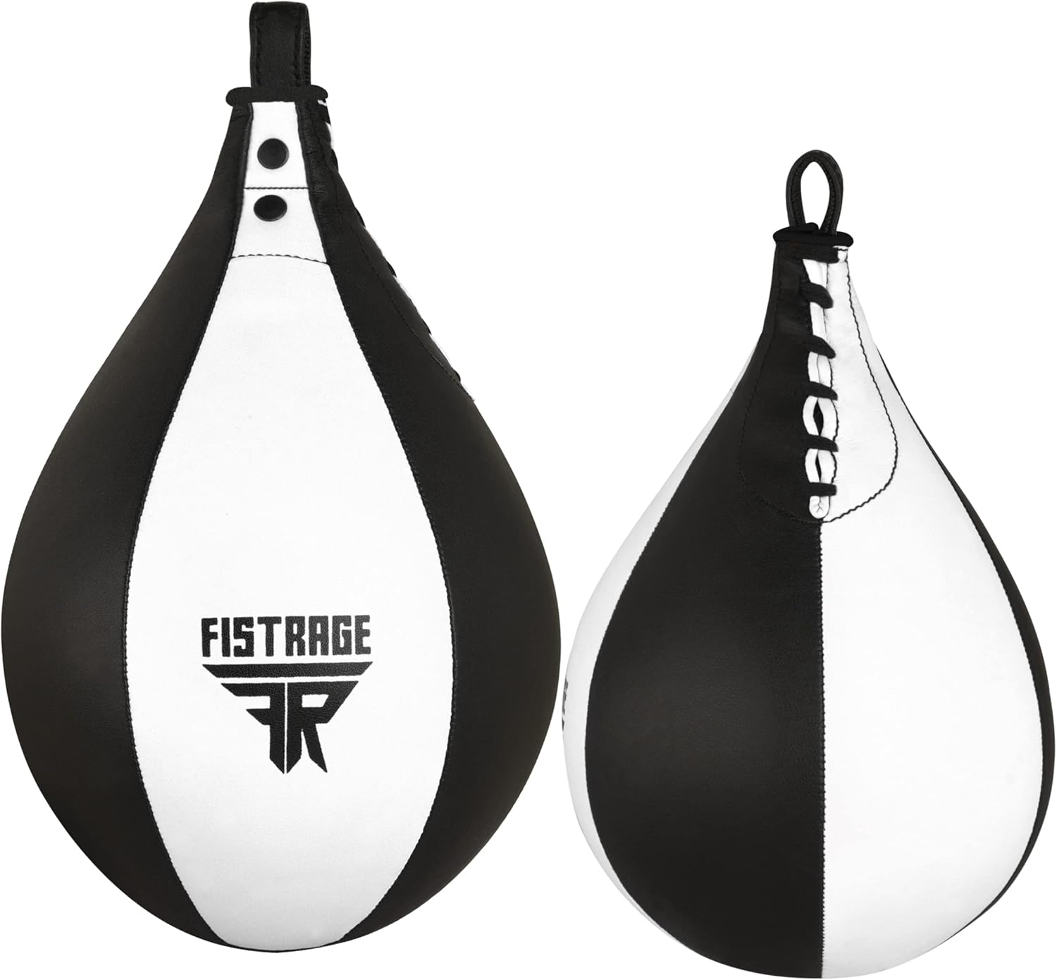 FISTRAGE – Bolsa de velocidad de cuero ligera, pelota de boxeo MMA, Muay Thai, entrenamiento de boxeo, Dodge Striking con colgante gratuito, kit de