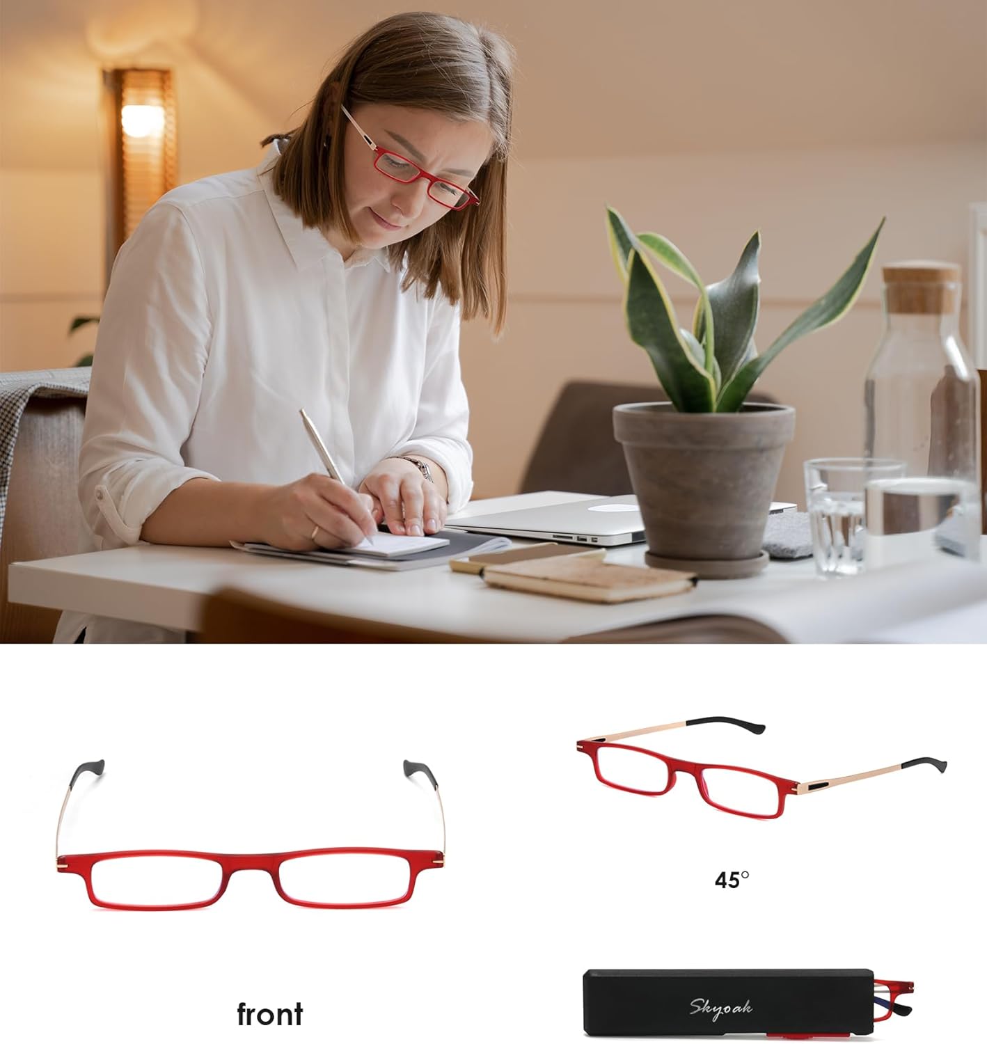 Lentes de lectura plegables ultraligeros para mujeres y hombres, TR90, bloqueo de luz azul, antifatiga ocular, plegables, compactos, portátiles,