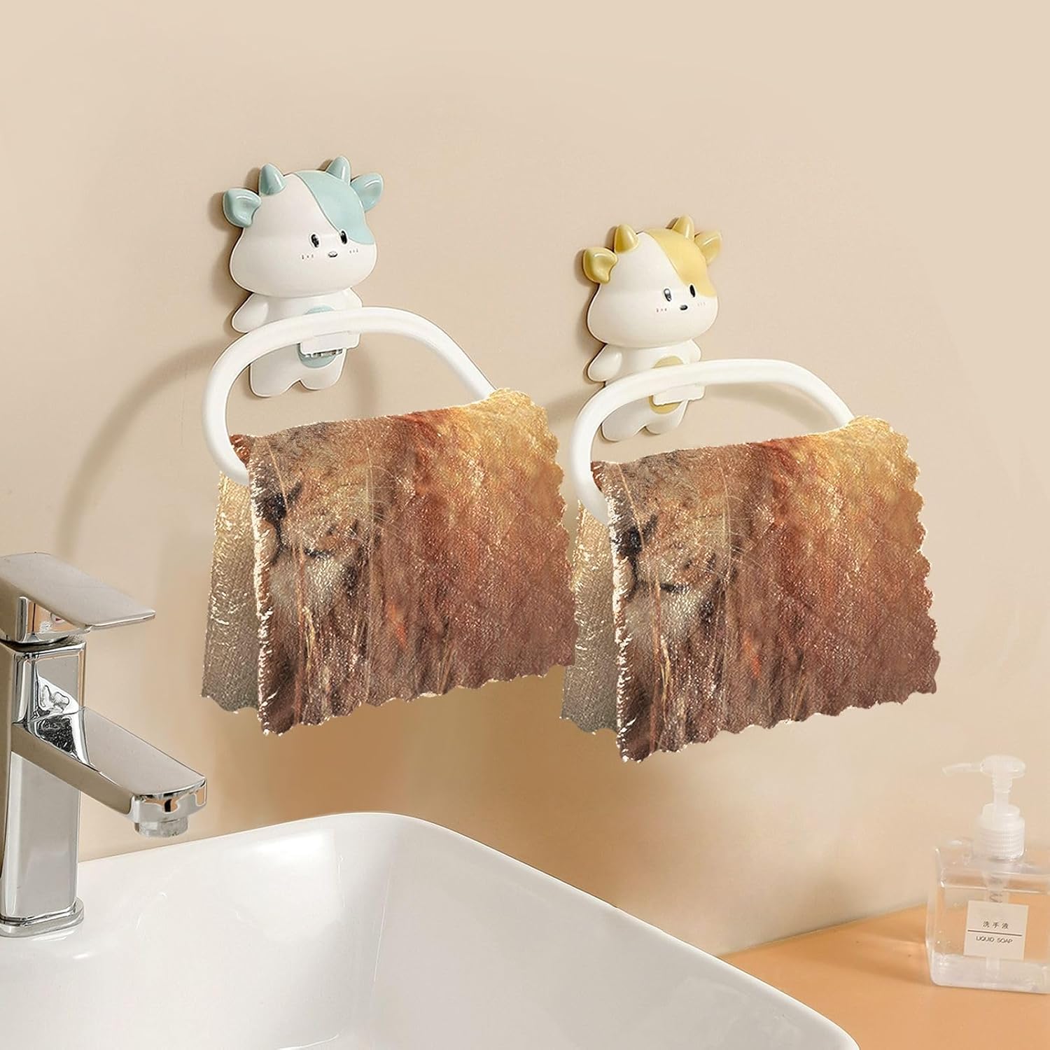 ALAZA South Africa Lion – Juego de 6 paños de cocina, paños de cocina lavables de secado rápido, paño de limpieza reutilizable, 11 x 11 pulgadas