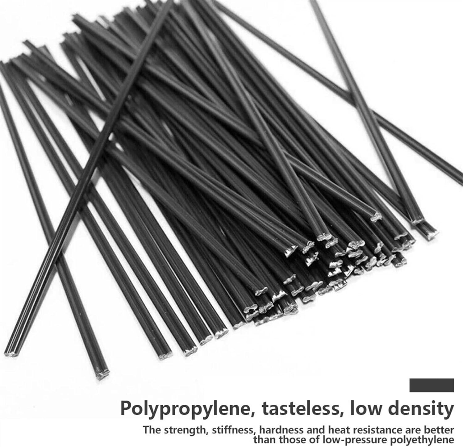 Varillas de soldadura Alambre de soldadura 40pcs Varillas de soldadura de plástico 7.874 in Longitud ABSPPPVCPE Varillas de soldadura 0.197×0.079 in