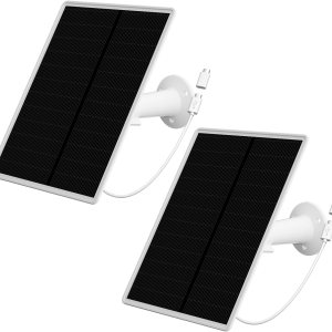 LP Panel solar de 6 W para cámara de seguridad inalámbrica para exteriores, compatible con cámara de vigilancia alimentada por batería recargable, LP Panel solar de 6 W para cámara de seguridad inalámbrica para exteriores, compatible con cámara de vigilancia alimentada por batería recargable,