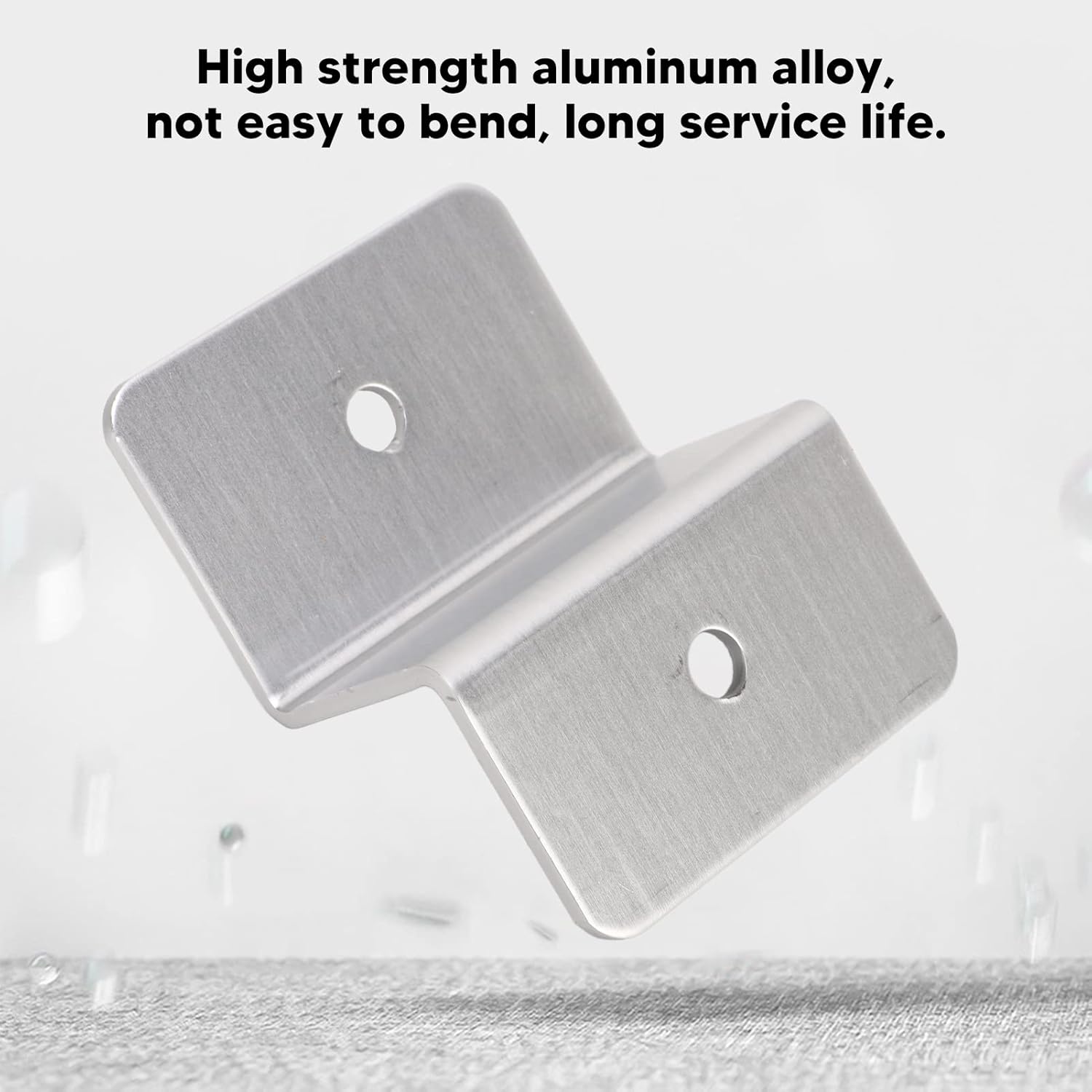 4 Sets Solar Panel Z Bracket, Aluminium Alloy Installation Accessory for Car RV Yacht Ship, Solar Panel Mounting Bracket for RV Solar Panel Mounting
