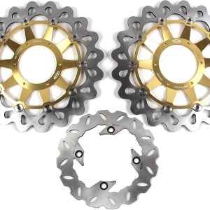 Arashi Rotores de disco de freno delantero trasero para Honda CBR1000RR 2006 2007 Accesorios de repuesto de motocicleta CBR 1000 RR CBR1000 1000RR Arashi Rotores de disco de freno delantero trasero para Honda CBR1000RR 2006 2007 Accesorios de repuesto de motocicleta CBR 1000 RR CBR1000 1000RR