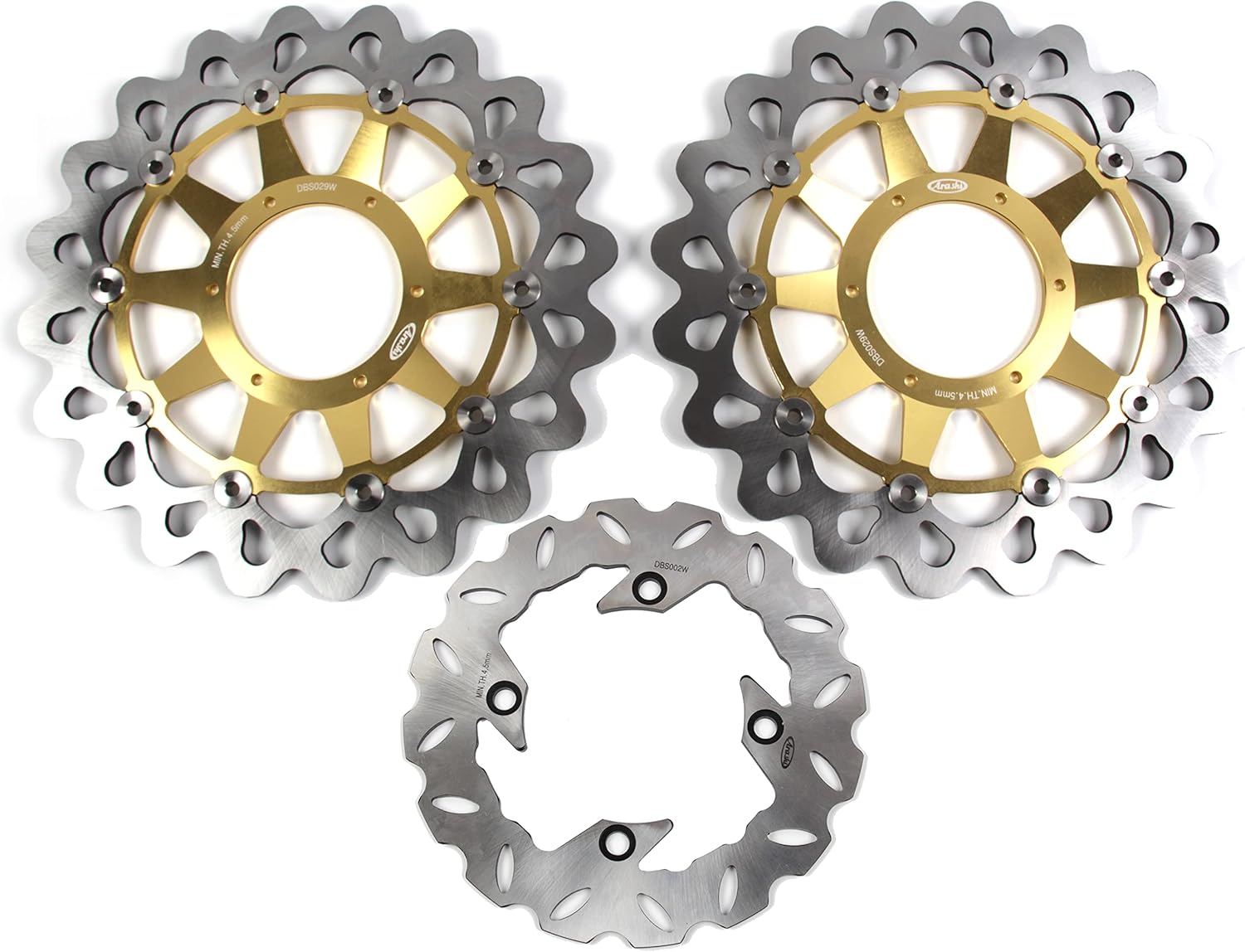 Arashi Rotores de disco de freno delantero trasero para Honda CBR1000RR 2006 2007 Accesorios de repuesto de motocicleta CBR 1000 RR CBR1000 1000RR