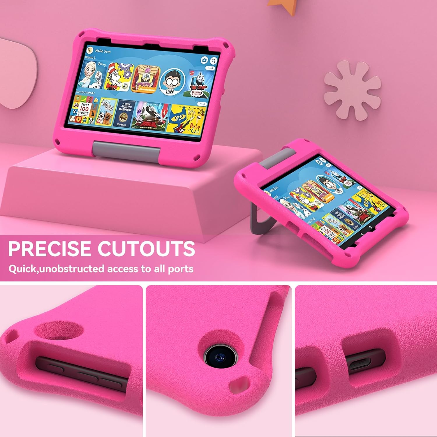 Auorld – Funda para tablet de 11 pulgadas para niños (compatible con 13 generación, versión 2023), ligera, a prueba de golpes, de EVA, con soporte