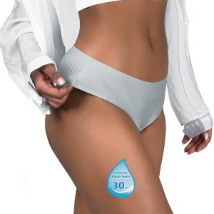 Ropa interior para el período, sin costuras, bikini de absorción moderada, ropa interior a prueba de fugas para mujer, 1 paquete (XS, 1 verde Ropa interior para el período, sin costuras, bikini de absorción moderada, ropa interior a prueba de fugas para mujer, 1 paquete (XS, 1 verde