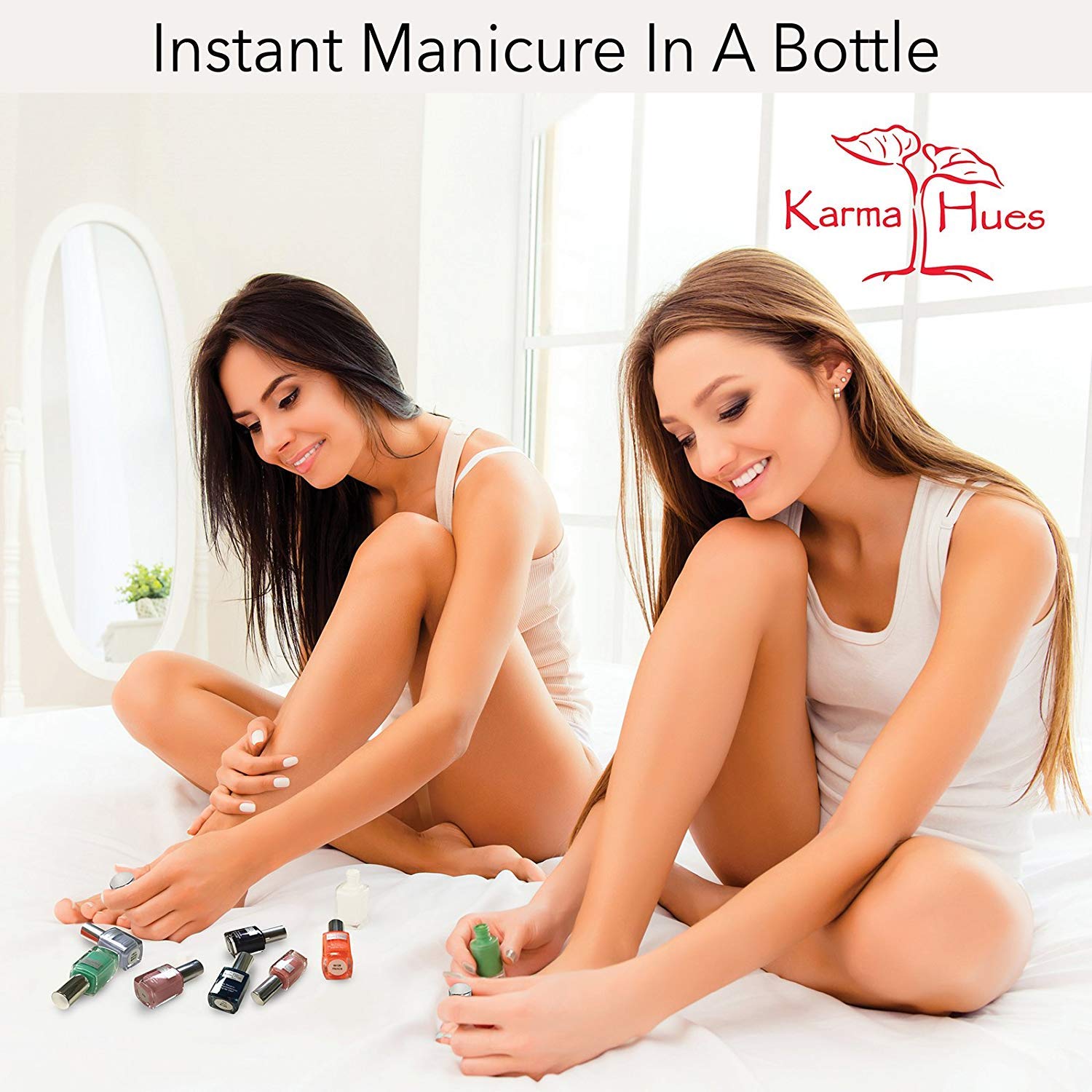 Karma Organic Esmalte de uñas natural no tóxico, pintura de uñas vegana y libre de crueldad para arte de uñas, esmalte de uñas de secado rápido para