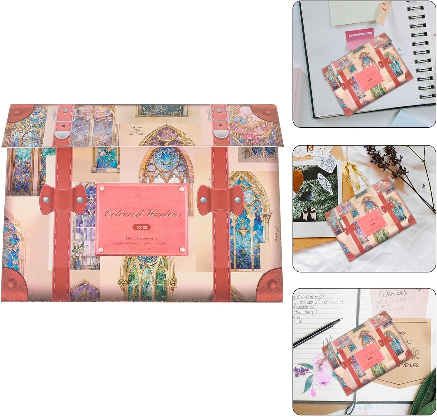 SEWACC Papel de decoupage vintage, álbum de recortes, papel de collage estético, papel de fondo de bricolaje, suministros decorativos de papelería