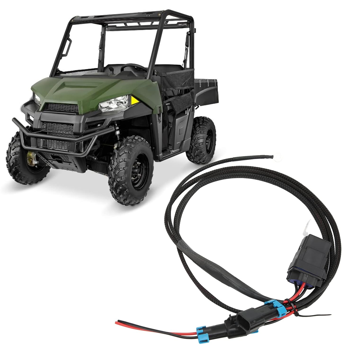 Aramox Arnés de cable de luz de respaldo compatible con Polaris Ranger XP 1000, arnés de cableado de luz inversa de 12 V 40 A, repuesto de cable de