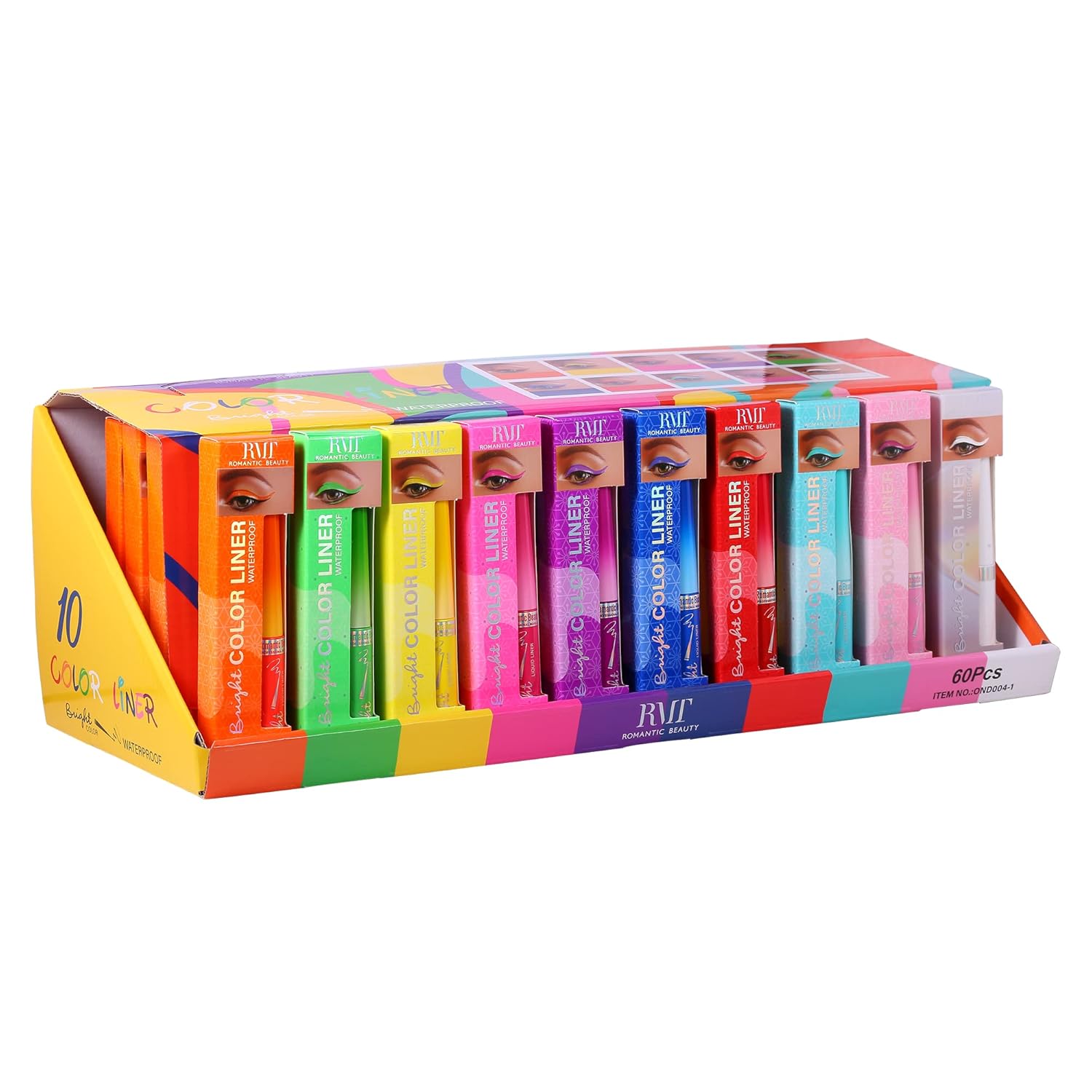 Romantic Beauty – Delineador líquido de colores brillantes – Delineador líquido mate – Delineador de ojos neón – Delineador de ojos impermeable –