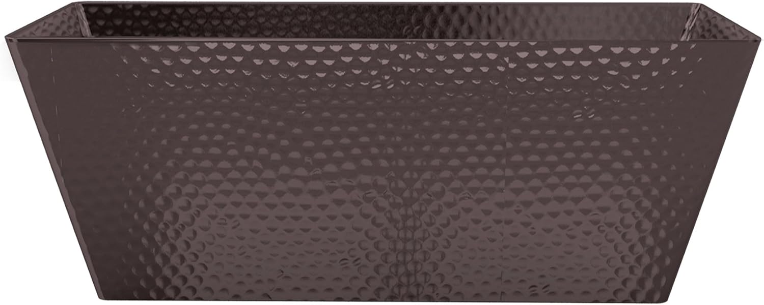nu steel Bandeja de tanque de inodoro de metal martillado de bronce frotado con aceite, Baño de encimera de baño, tocador multiusos, organizador de