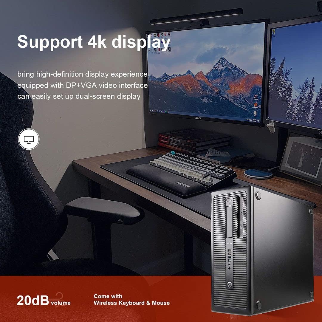 HP i7 ProDesk 600 G1 Tower 32GB Ram 1TB SSD WiFi integrado PC de escritorio BT HDMI VGA USB DP DVDRW Win10 Pro Dual Monitor compatible con nuevo