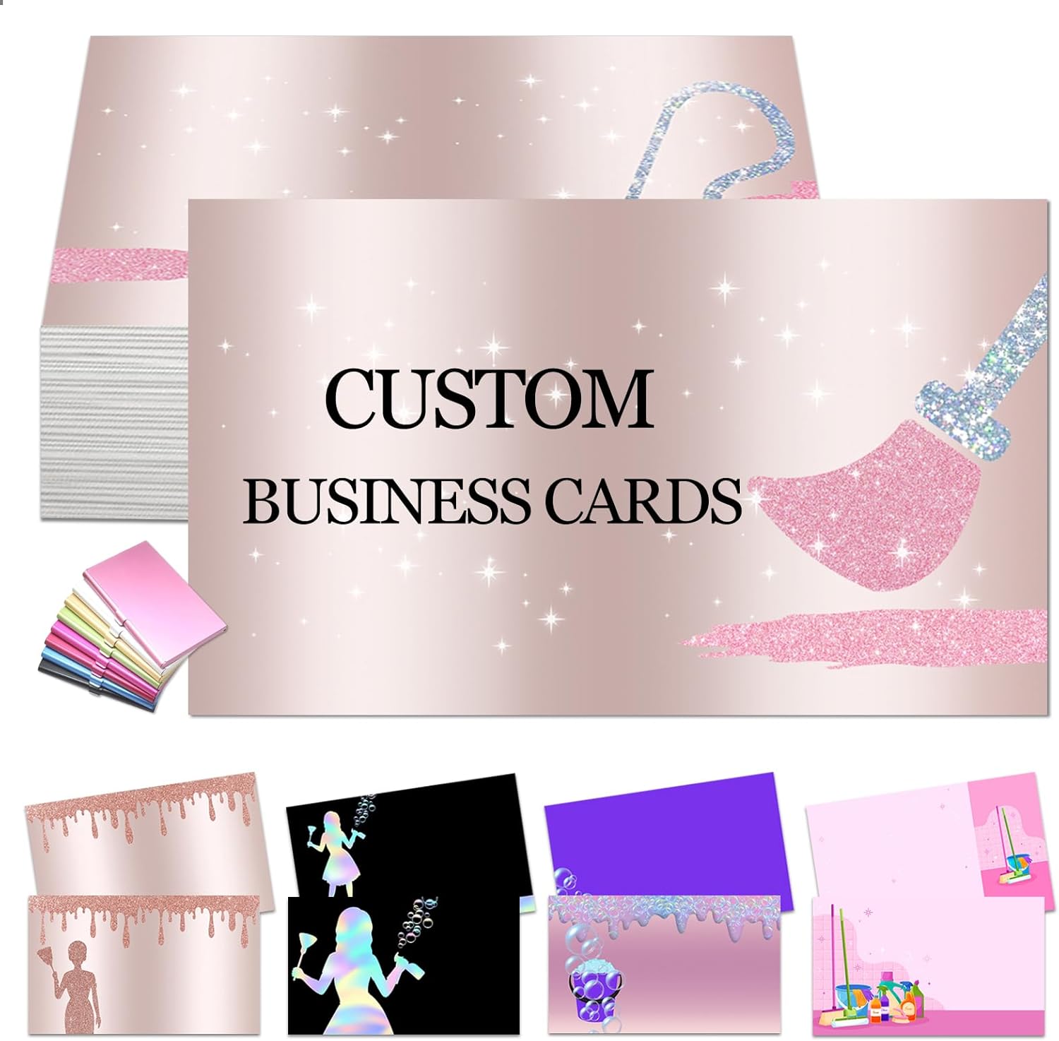 Tarjetas de visita personalizadas con logotipo, tarjetas de visita personalizadas para pequeñas empresas 100, 200, 500, 1000, personalizables,