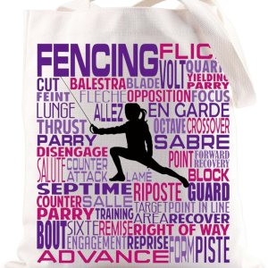 BWWKTOP Esgrima Deporte Tote Bag Esgrima Regalos Esgrima Entrenador Regalo Esgrima Bolso de Hombro para Esgrima Amantes BWWKTOP Esgrima Deporte Tote Bag Esgrima Regalos Esgrima Entrenador Regalo Esgrima Bolso de Hombro para Esgrima Amantes