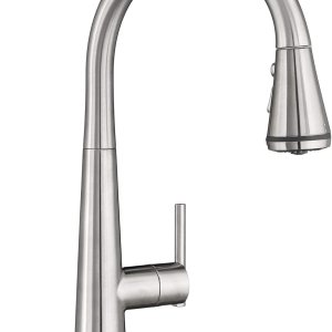 American Standard 4932300.075 Edgewater Grifo de cocina desplegable con SelctFlo en acero inoxidable American Standard 4932300.075 Edgewater Grifo de cocina desplegable con SelctFlo en acero inoxidable