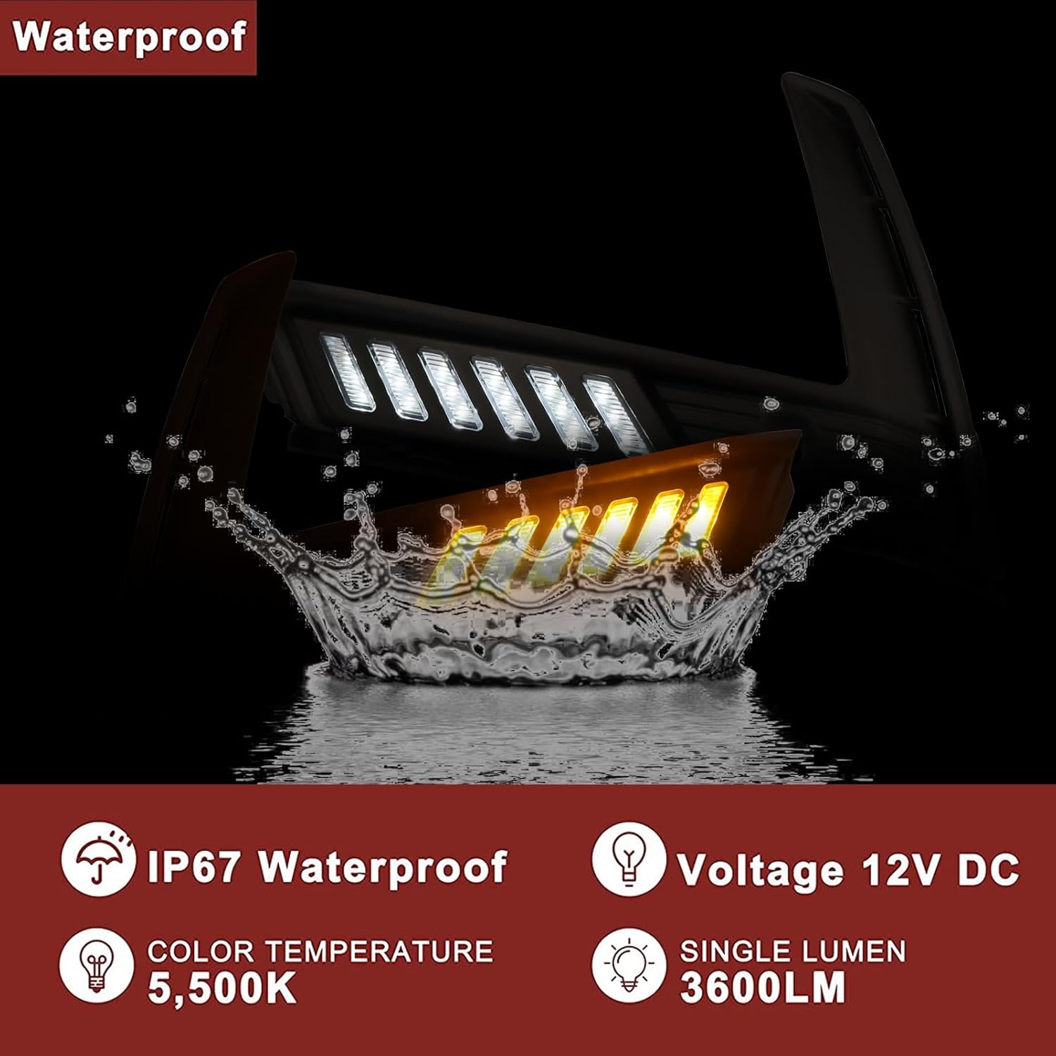 BINQIGOO Luz antiniebla LED para parachoques delantero compatible con Honda CR-V CRV 2023 2024, luces de circulación diurna, lámpara de repuesto