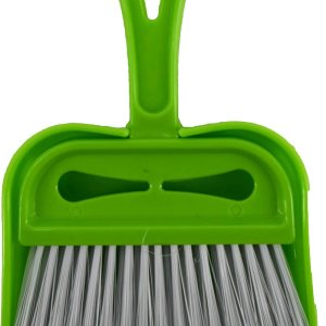 Uniware Juego de cepillo de mano y recogedor con cerdas extralargas, 3 colores (verde) Uniware Juego de cepillo de mano y recogedor con cerdas extralargas, 3 colores (verde)