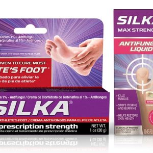 Silka Max Strength – Juego de líquido antifúngico y crema, potente alivio para hongos en las uñas de los pies, pie de atleta y tiña, alivio de Silka Max Strength – Juego de líquido antifúngico y crema, potente alivio para hongos en las uñas de los pies, pie de atleta y tiña, alivio de