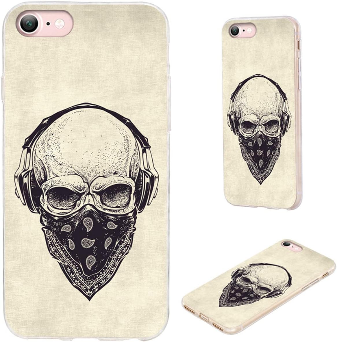 Funda para iPhone SE 2022 2020, iPhone 8, iPhone 7, funda VoMotec a prueba de golpes, de goma suave, protección completa, delgada, para iPhone SE
