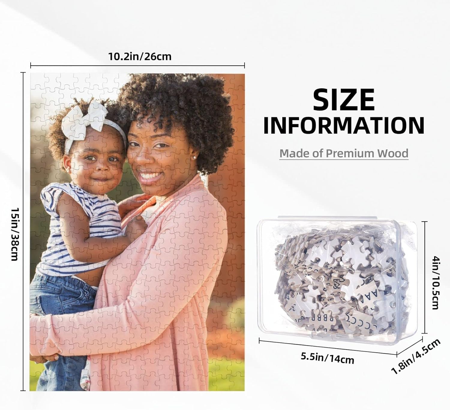 FASENG Rompecabezas personalizado de fotos 1000, 500, 300 piezas, rompecabezas de fotos personalizado para adultos y adolescentes, 300 piezas