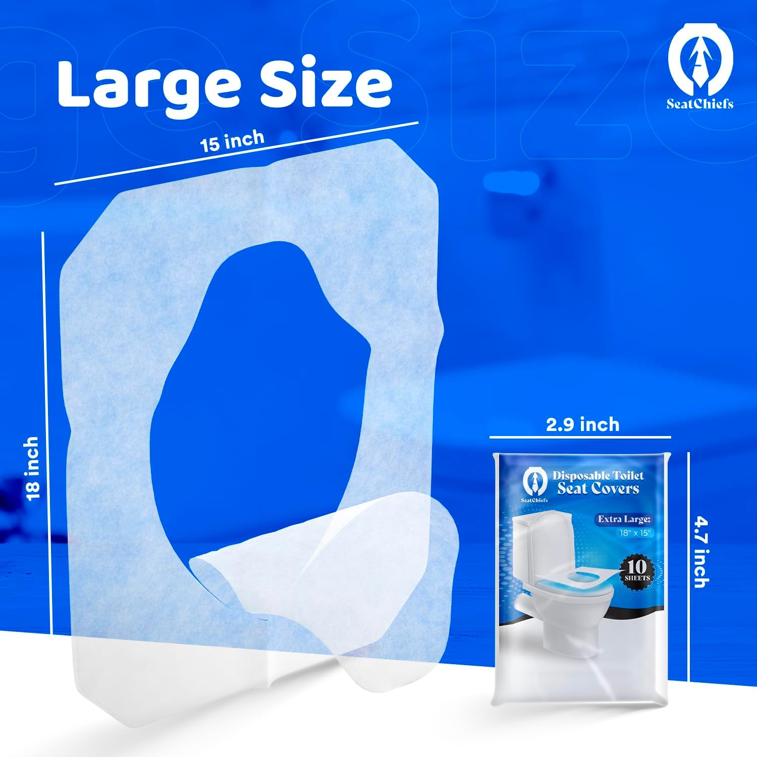 Funda para asiento de inodoro  100 piezas (100 piezas)  Fundas de papel higiénico público desechables para niños pequeños  Accesorios de viaje para