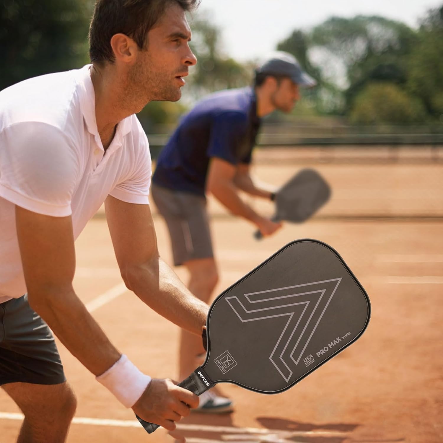 YC DGYCASI 16mm Pickleball Paddles Professional, 2024 USAPA Approved T700 Carbon Fiber Surface Pickle Paddle(CFS), Polypropylene Lightweight
