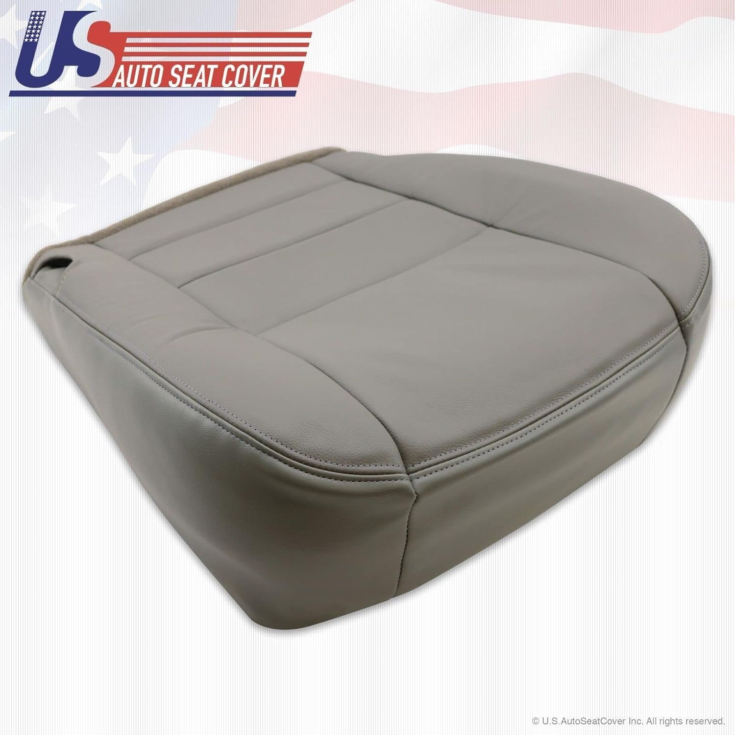 2002 03 04 05 06 07 para Ford F250 F-350 Lariat Cubierta de asiento inferior gris todo vinilo