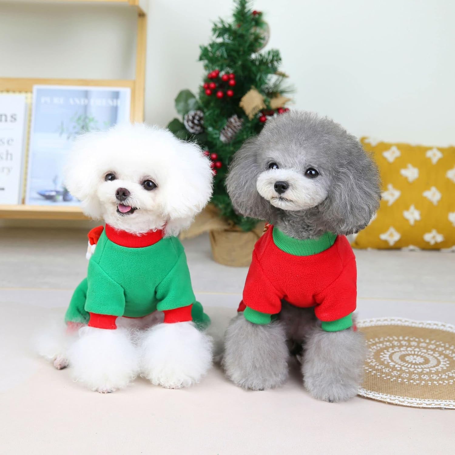 Ropa para perros, sudaderas para perros pequeños, ropa para mascotas, overol con peto, chaqueta de forro polar de cuatro patas, overol para perro,