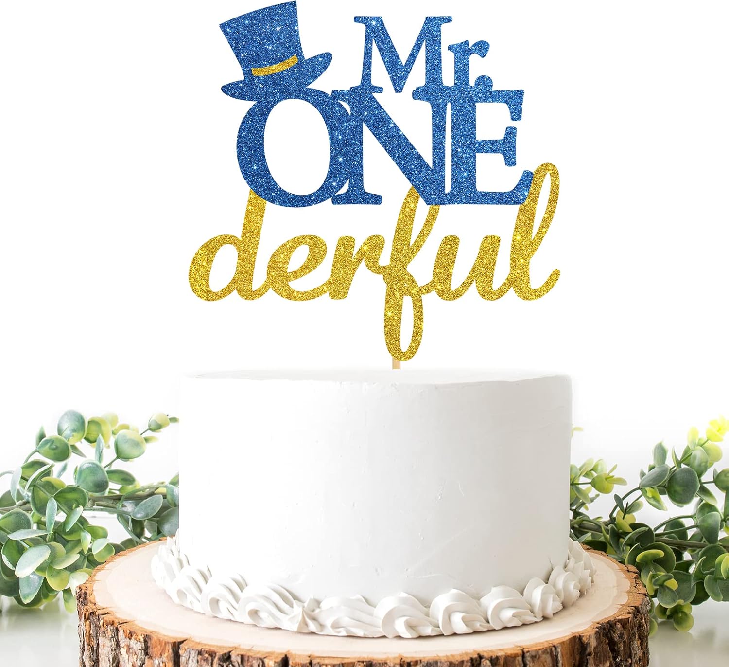 Mr Onederful – Decoración para tartas para el primer cumpleañosbaby shower, decoración de pastel de bienvenida para bebé, suministros para fiesta de
