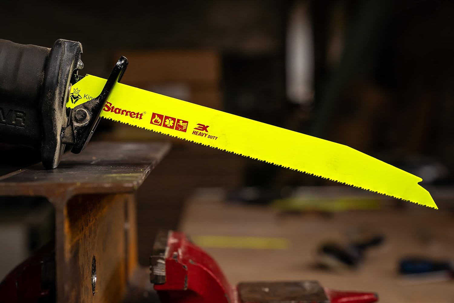 Starrett Hoja de sierra recíproca de demolición y rescate de incendios bimetálica, 6 pulgadas de largo x 34 pulgadas de ancho x 0.35 pulgadas de