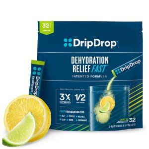 DripDrop Hidratación – Paquetes de polvo de electrolitos – Lima limón – 32 unidades DripDrop Hidratación – Paquetes de polvo de electrolitos – Lima limón – 32 unidades