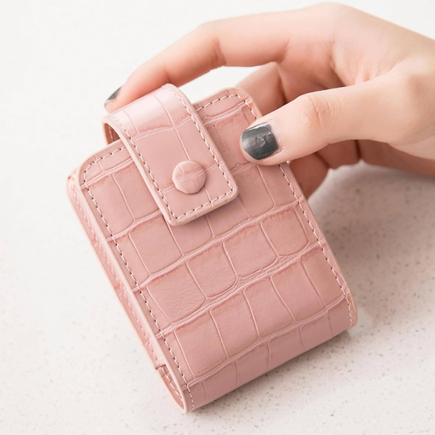 Earnda Estuche de lápiz labial de maquillaje para exterior Mini bolsa de viaje bolsa de cosméticos