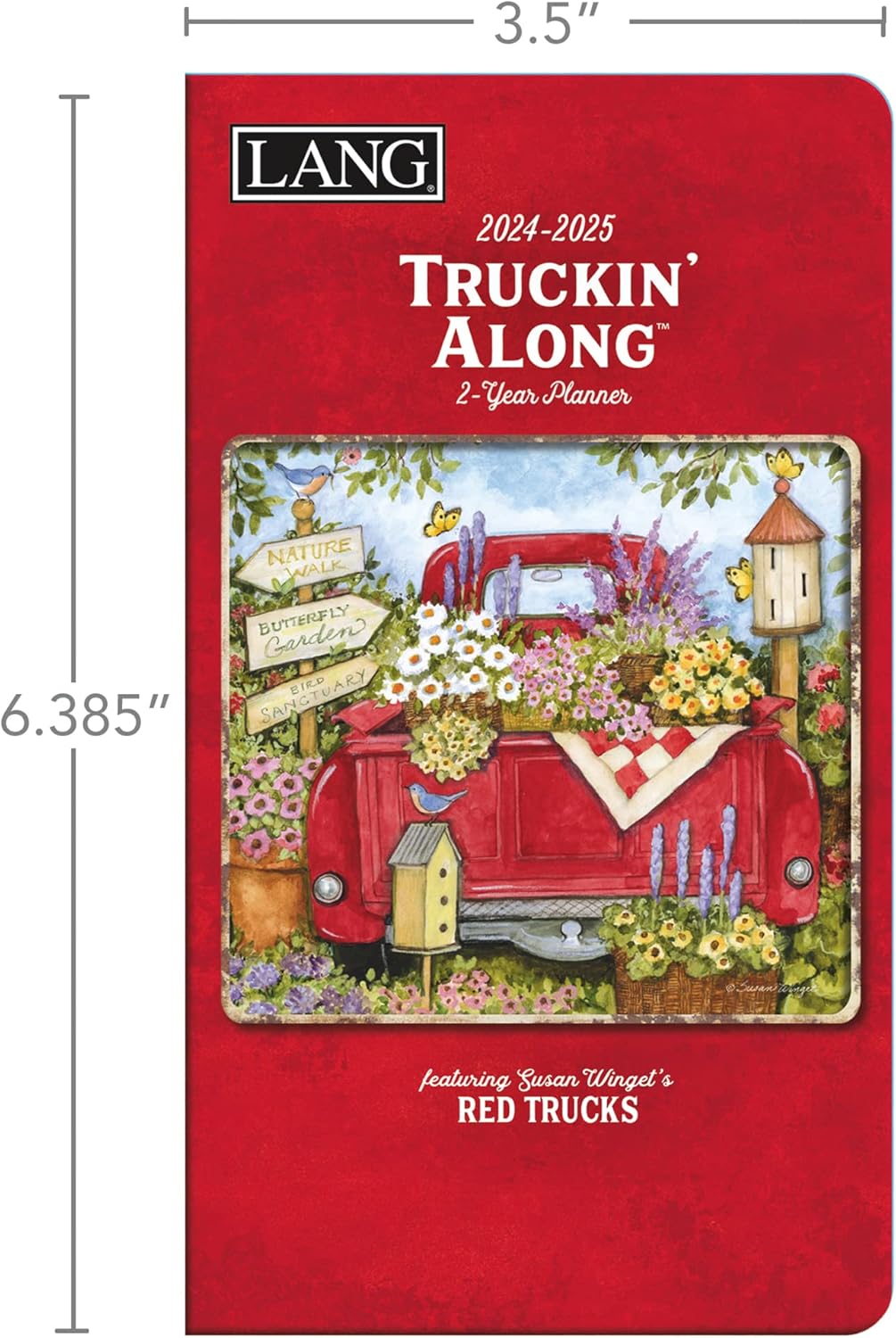 LANG Truckin’ Along 2024 Planificador de dos años (24991071110)