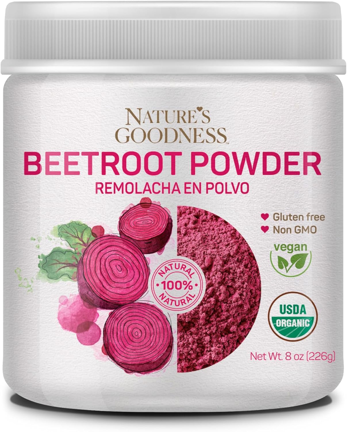 Nature’s Goodness Polvo de raíz de remolacha – 8 oz