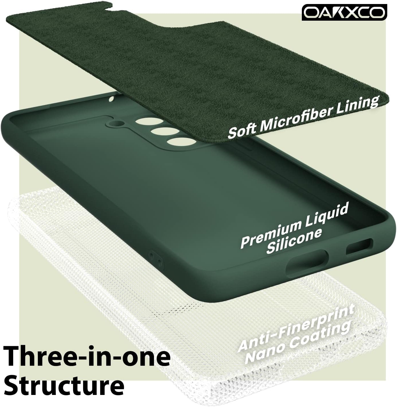 Oakxco Funda para teléfono Samsung Galaxy S21 FE 5G de silicona líquida, bonita funda de gel de TPU suave delgada y delgada para mujeres y niñas,