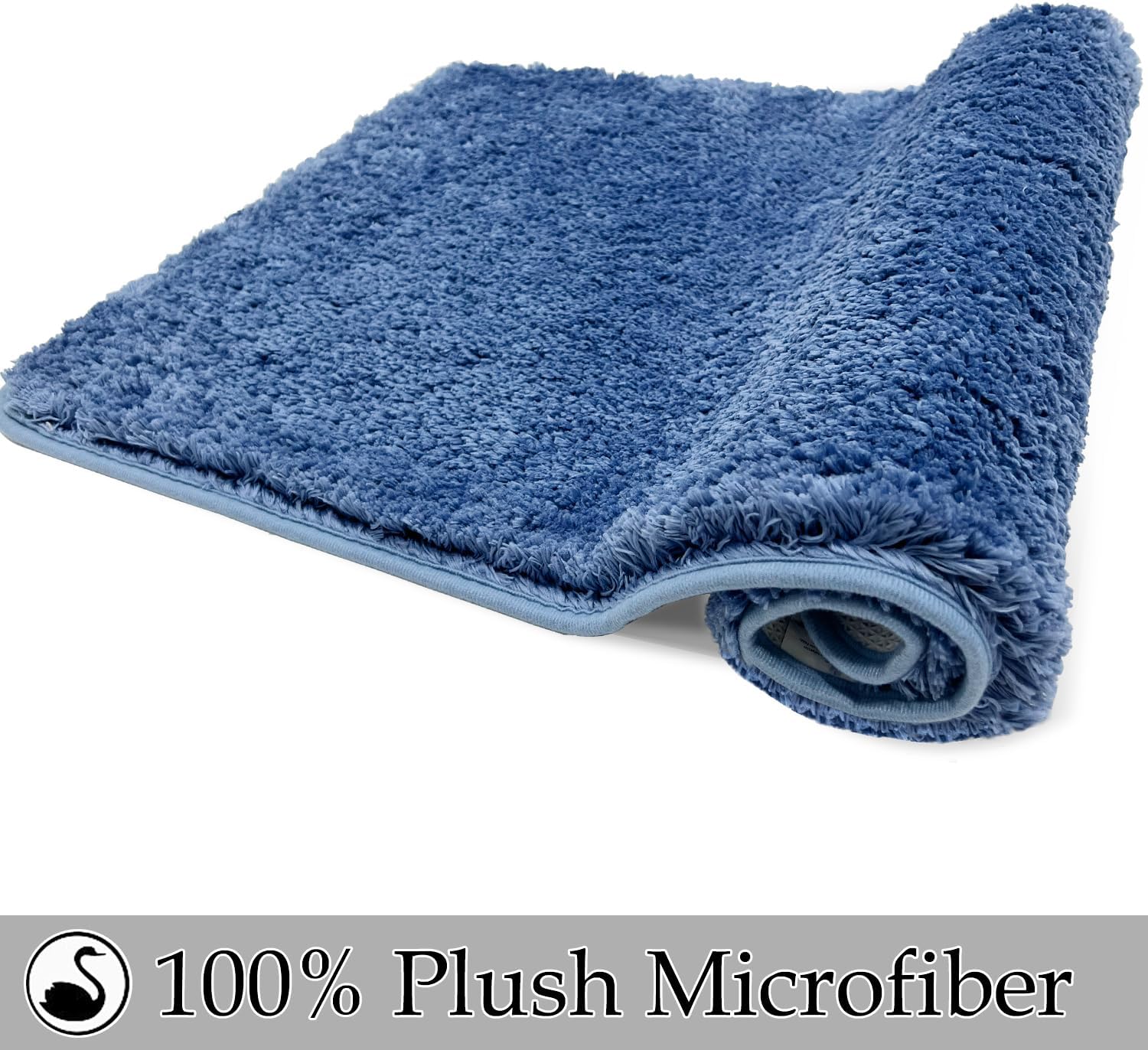Juego de 3 tapetes de baño antideslizantes para baño, extra suaves y absorbentes, microfibra peluda absorbente de agua, lavables a máquina, tapetes