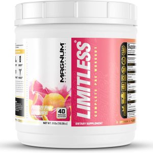 LIMITLESS Magnum 17.78 oz – Polvo de entrenamiento muscular, preentrenamiento deportivo para hombres y mujeres, puede ayudar y apoyar a aumentar la LIMITLESS Magnum 17.78 oz – Polvo de entrenamiento muscular, preentrenamiento deportivo para hombres y mujeres, puede ayudar y apoyar a aumentar la