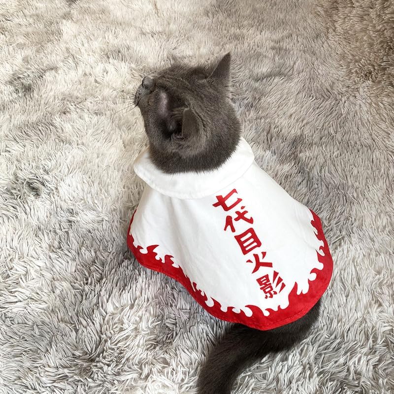 ChoChoCho Disfraz de anime para perros y gatos, disfraz de capa ninja, ideal para Halloween, eventos de cosplay, adecuado para cachorros, mascotas