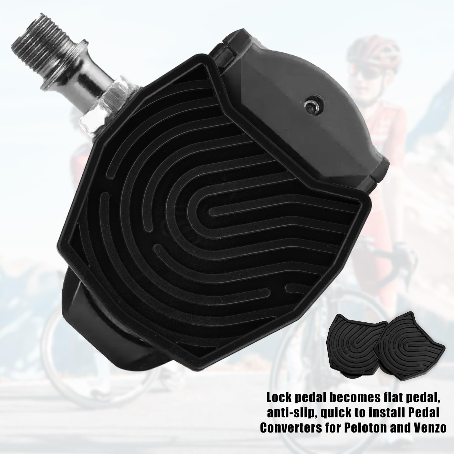 Convertidor de pedal de 2 piezas, convertidores de pedal de bicicleta, convertidores de pedal sin clipless convertidores de pedal compatibles con