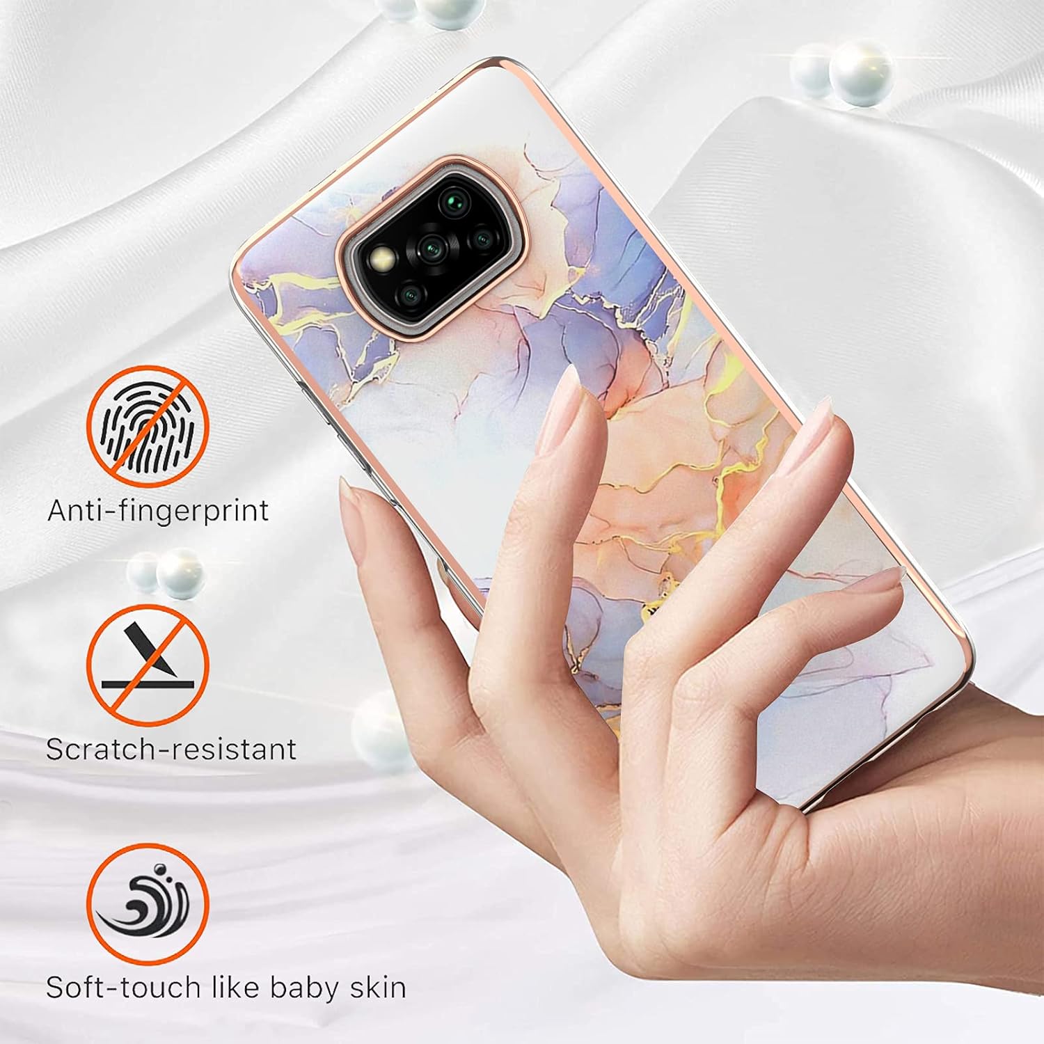 Compatible with Xiaomi Poco X3 NFC Case Cover,Compatible with Xiaomi Poco X3 ProPoco X3 for Mobile Phone TPU Case Cover LSB