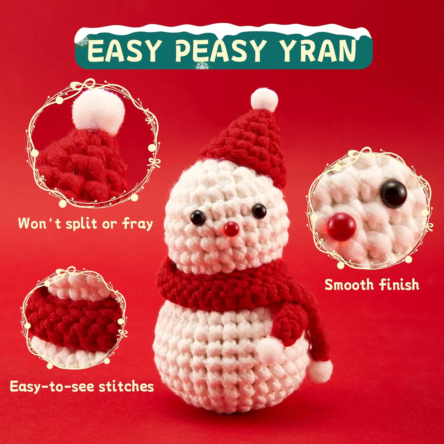 Kit de ganchillo para niños principiantes y adultos, aprende a ganchillo con el kit de ganchillo Amigurumi para principiantes, kits completos de