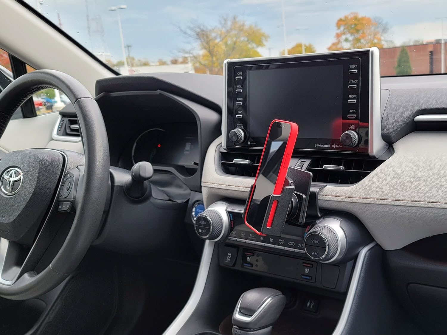 Scosche PC855716 ProClip Soporte de tablero central compatible con camiones Toyota RAV4 2021-2023 (solo base de montaje)