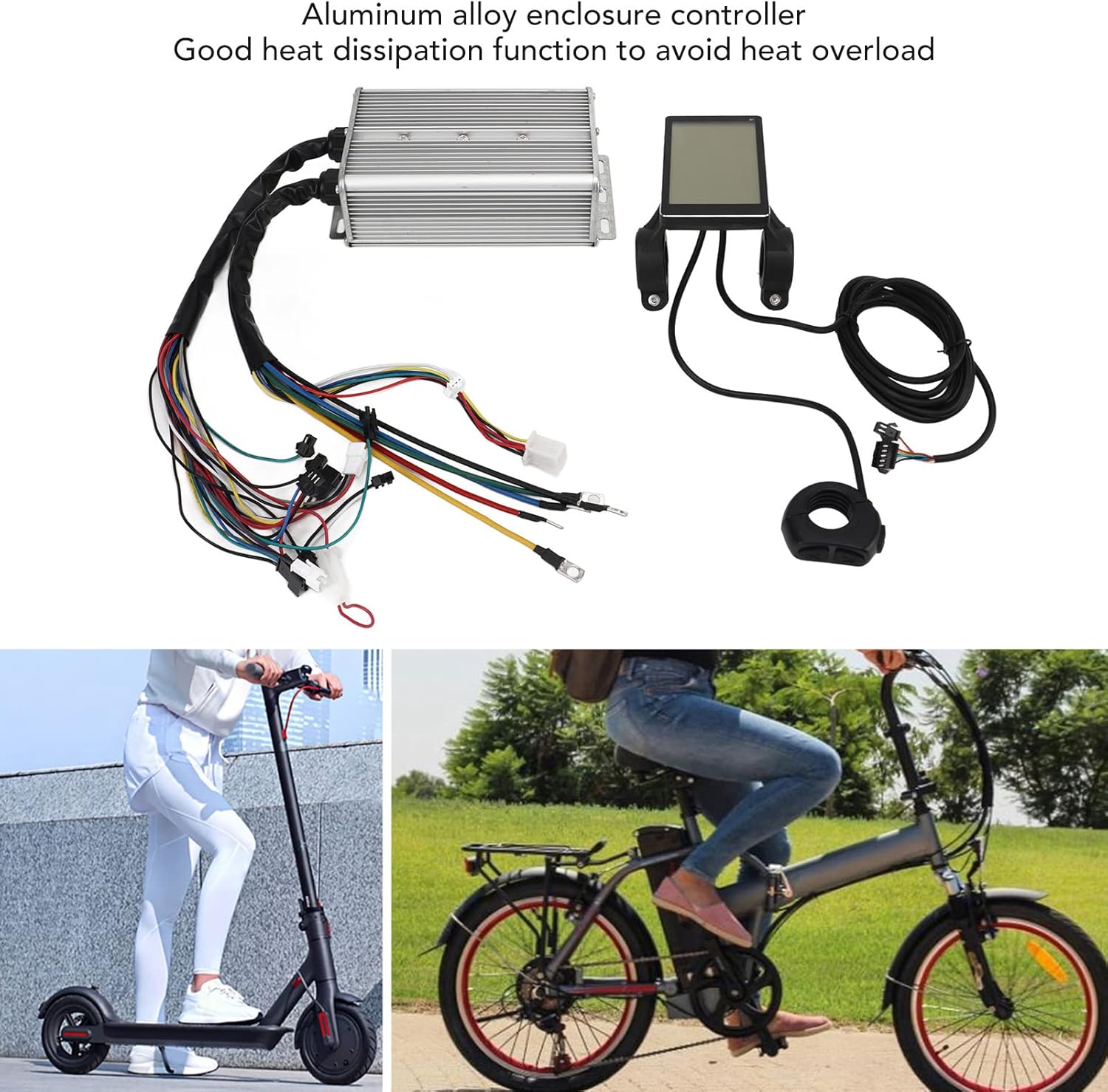 Controlador de motor con panel M5, 1500 W, 48 V, 60 V, scooter eléctrico, sin escobillas, controlador de velocidad, accesorios de repuesto