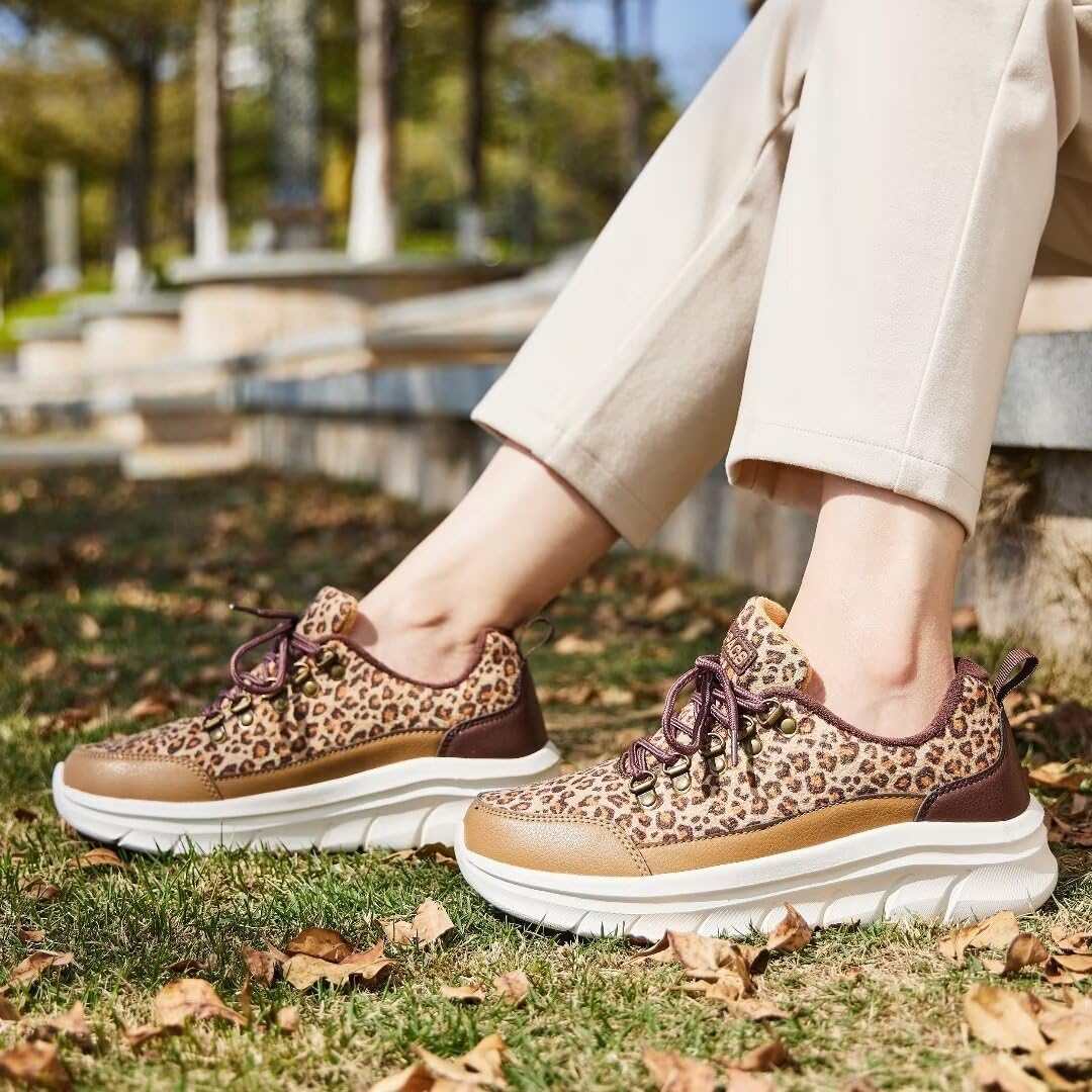 XPACS Tenis ortopédicos para caminar para mujer, cómodos tenis de moda para fascitis plantar, soporte de arco, zapatos casuales para aliviar el